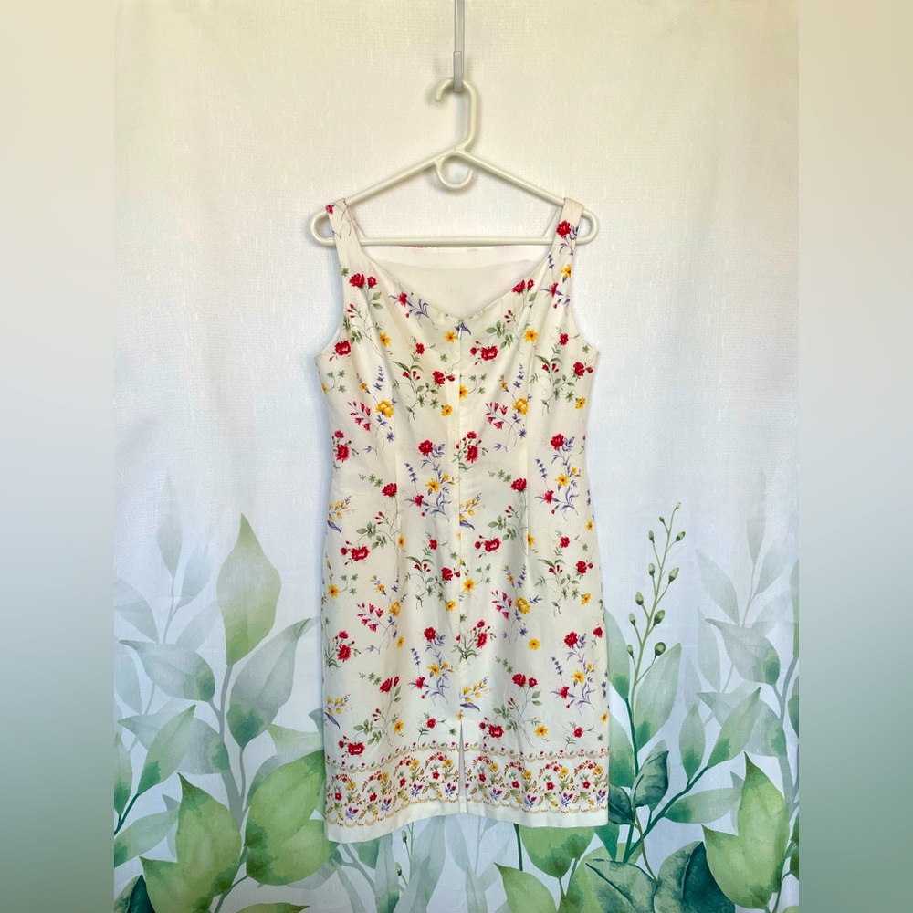 Floral White Dress - Picture 2 of 4
